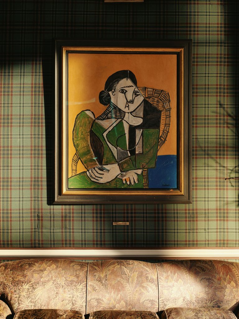 Pablo Picasso artwork hung in the Drawing Room